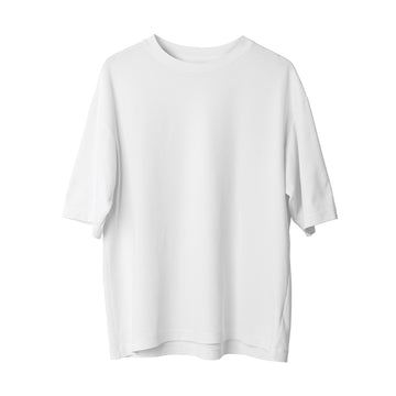 Oversize Basic T-shirt - Beyaz