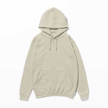 Regular Basic Hoodie - Krem