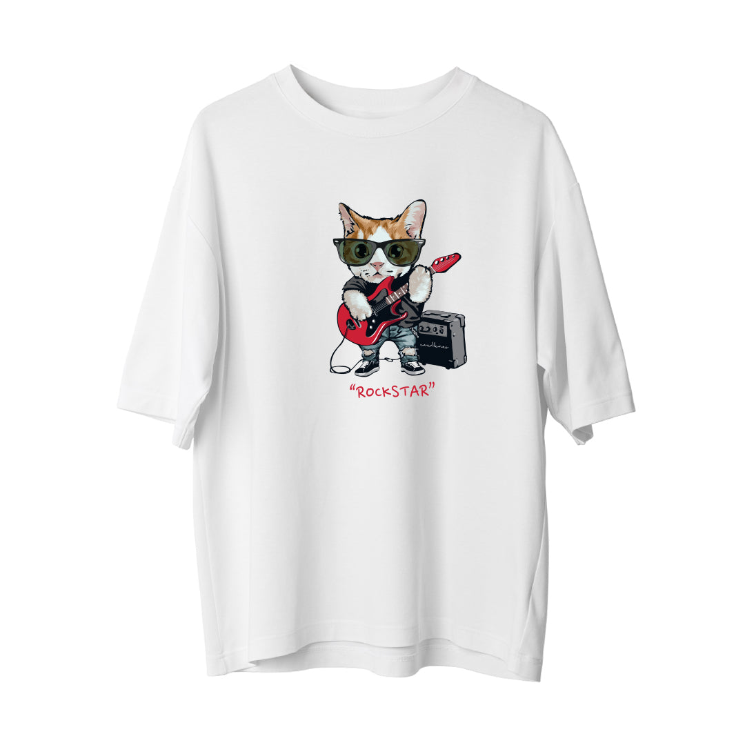 Rockstar Kedi - Oversize T-Shirt