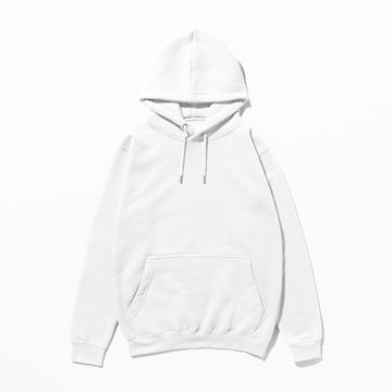 Regular Basic Hoodie - Beyaz