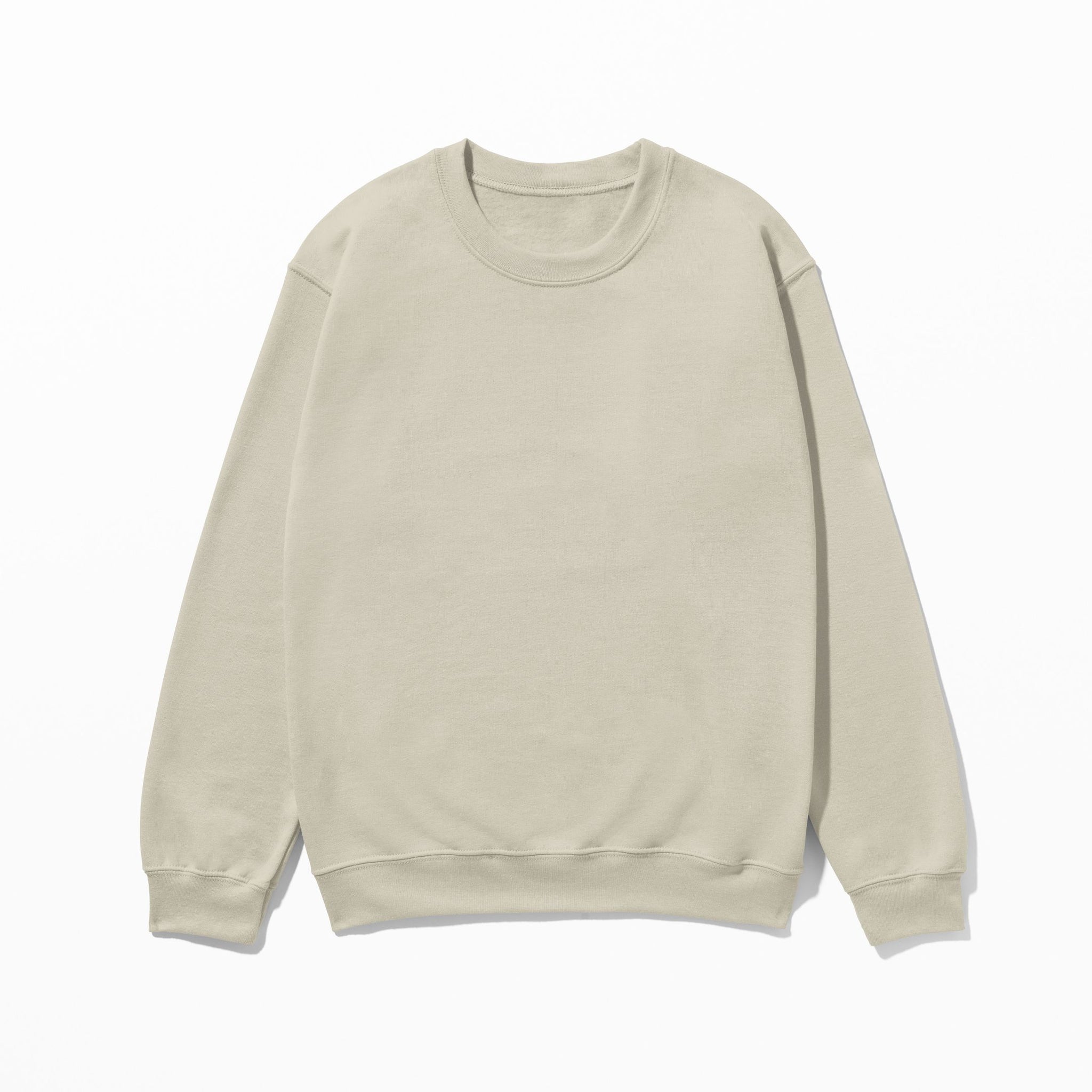 Regular Basic Sweatshirt - Krem