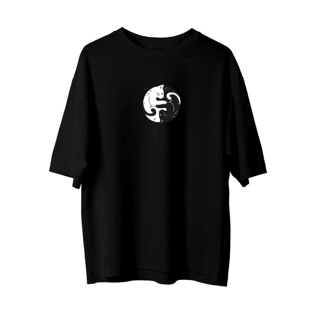 Ying Yang Cat - Oversize T-Shirt