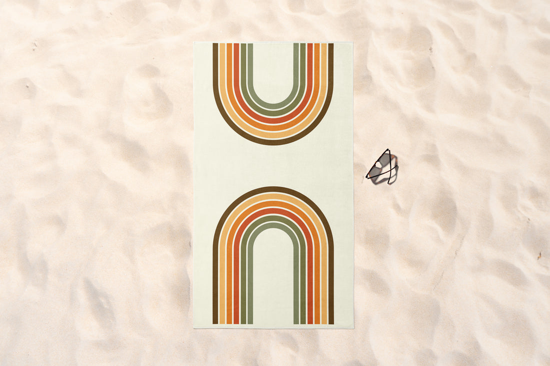 RETRO GÖKKUŞAĞI PLAJ HAVLUSU