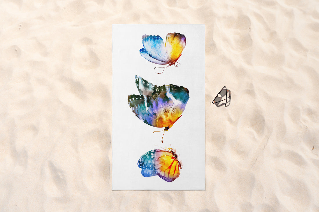 WATERCOLOR BUTTERFLY PLAJ HAVLUSU