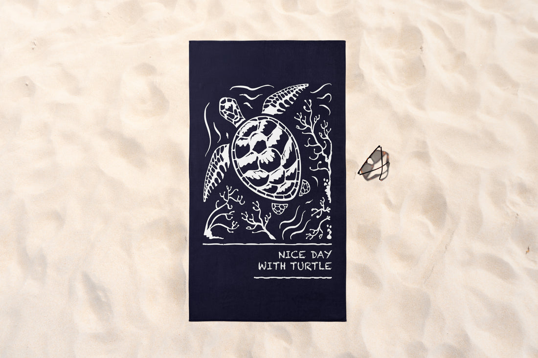 NAVY BLUE TURTLE PLAJ HAVLUSU
