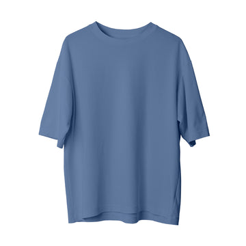 Oversize Basic T-shirt - Mavi