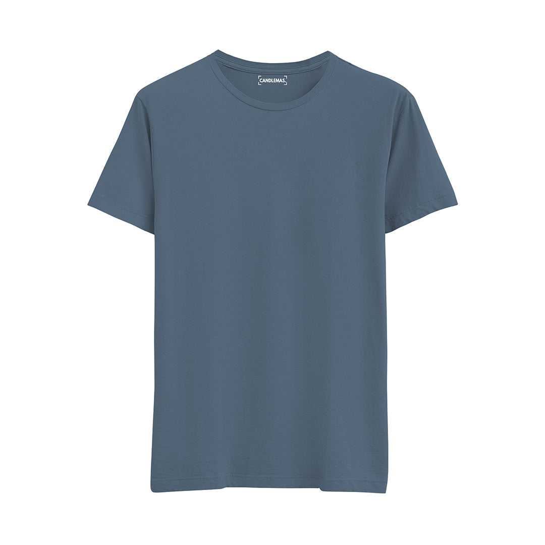 Regular Basic Tshirt - Mavi