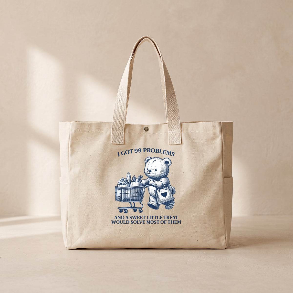 99 Problems - Çıtçıtlı Tote Bag