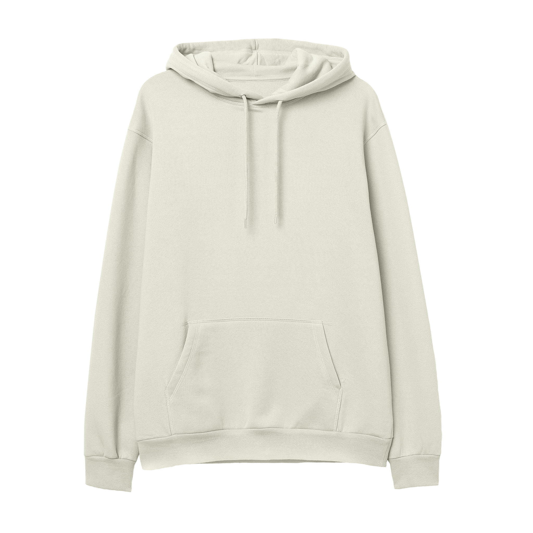 Premium Oversize Basic Hoodie - Ekru