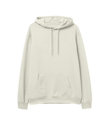 Premium Oversize Basic Hoodie - Ekru