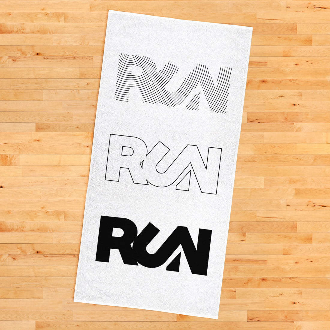 Run / Beyaz Spor Havlusu
