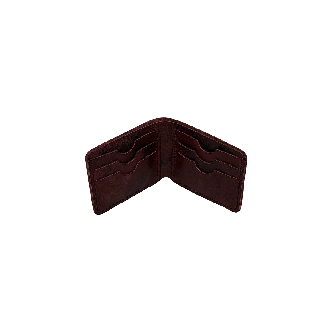 Klasik El Yapımı Deri Cüzdan Bordo