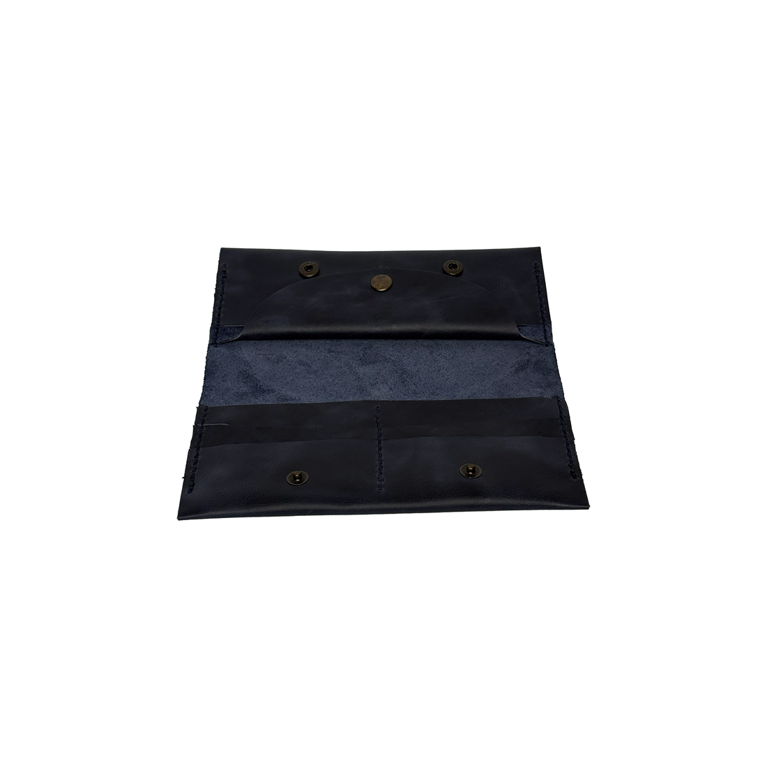 Telefon Bölmeli Deri Cüzdan Lacivert