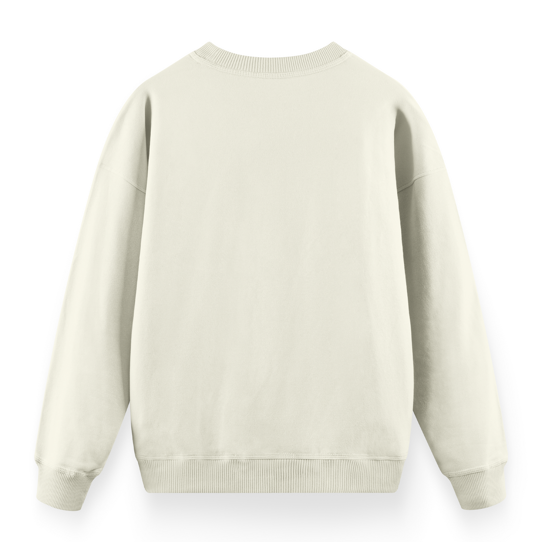 Premium Oversize Basic Sweatshirt - Ekru