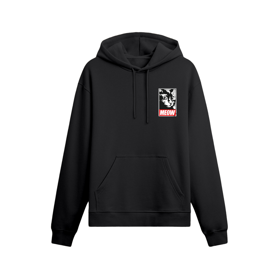 Meow Sticker - Oversize Hoodie