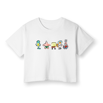 Sponge Family - Crop T-shirt