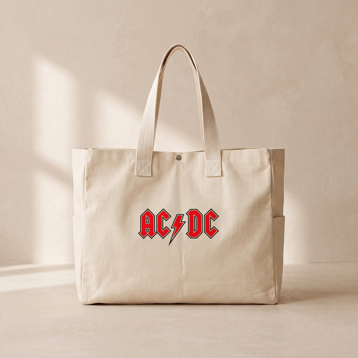 AC DC - Çıtçıtlı Tote Bag