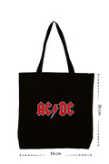 AC DC - Kanvas Çanta - Siyah