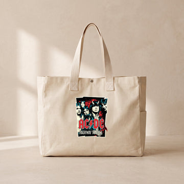 AC DC Poster - Çıtçıtlı Tote Bag