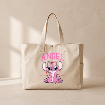 Angel Valentine - Çıtçıtlı Tote Bag