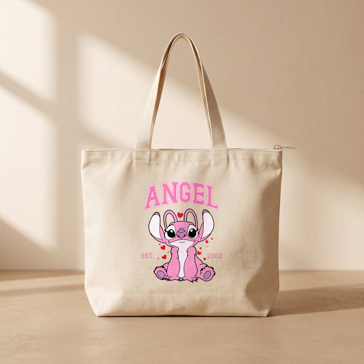 Angel Valentine - Fermuarlı Tote Bag