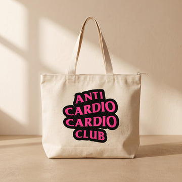 Anti Cardio - Fermuarlı Tote Bag