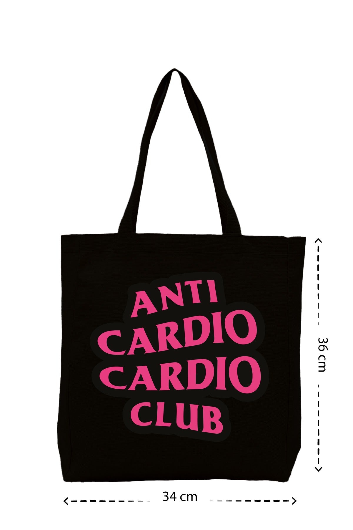 Anti Cardio - Kanvas Çanta - Siyah