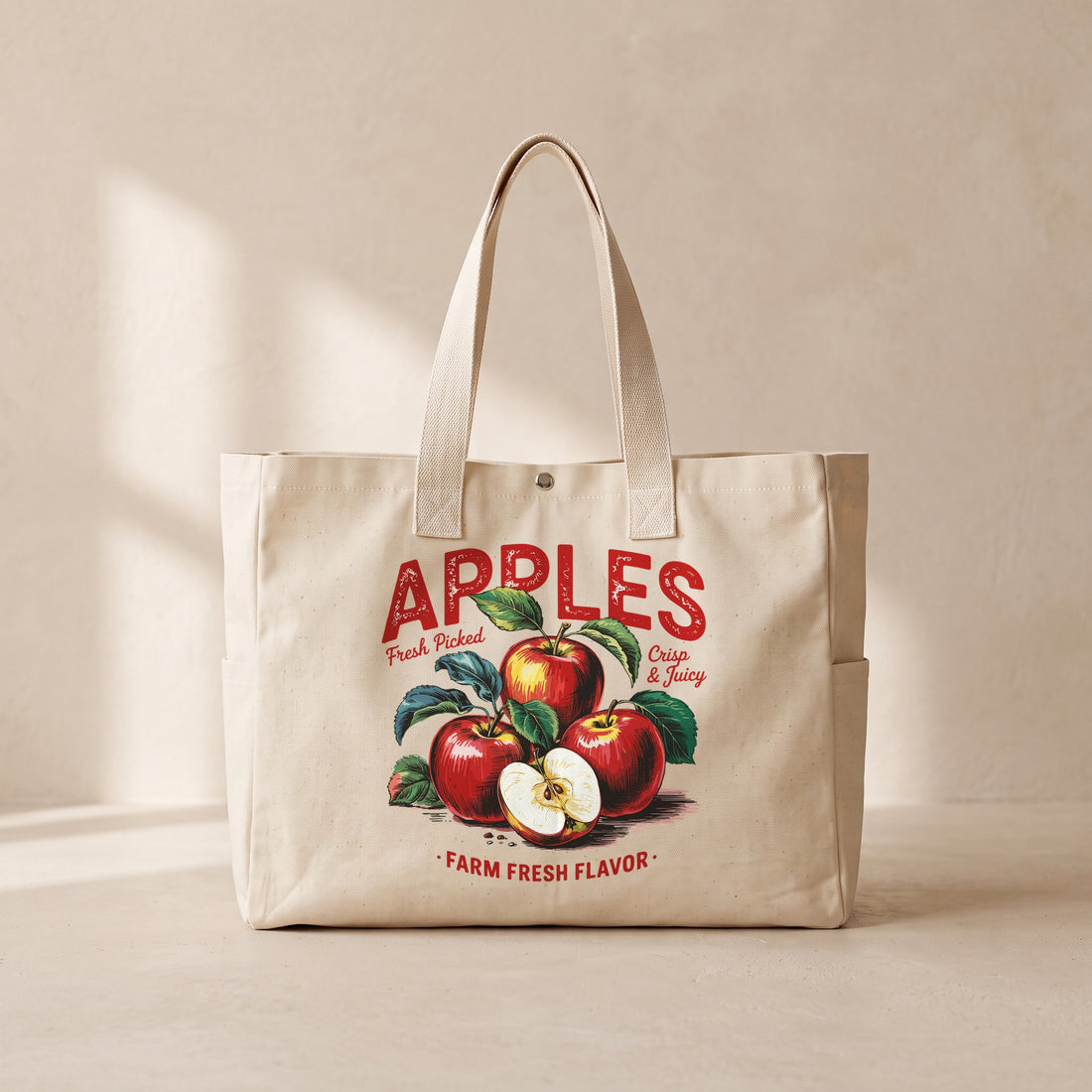 Apples - Çıtçıtlı Tote Bag
