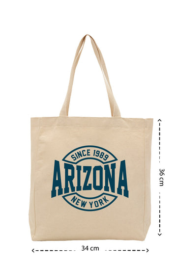 Arizona - Kanvas Çanta - Krem