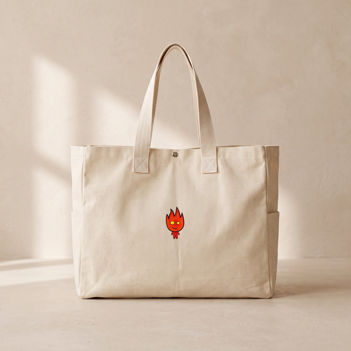 Ateş - Çıtçıtlı Tote Bag