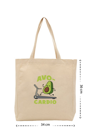 Ava Cardio - Kanvas Çanta - Krem