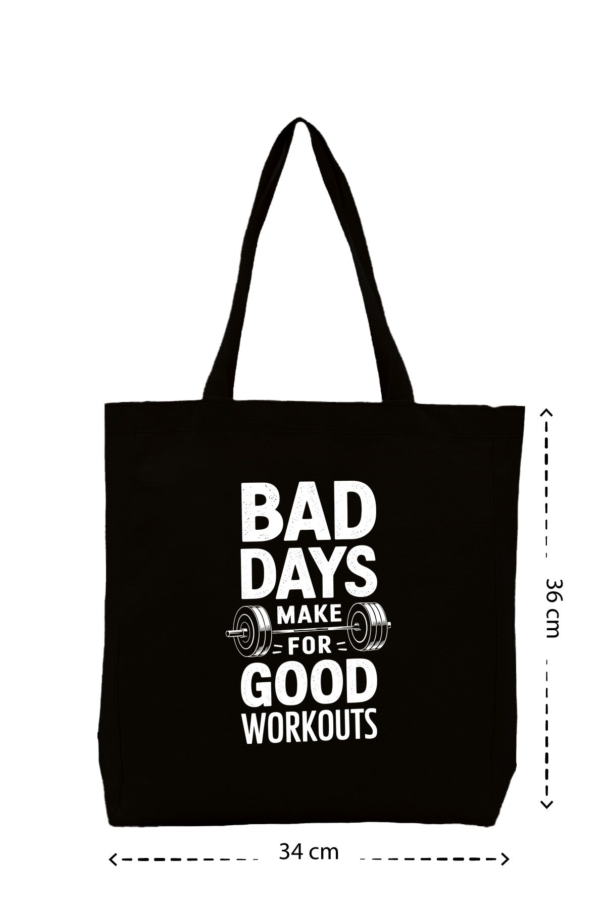 Bad Days Workout - Kanvas Çanta - Siyah