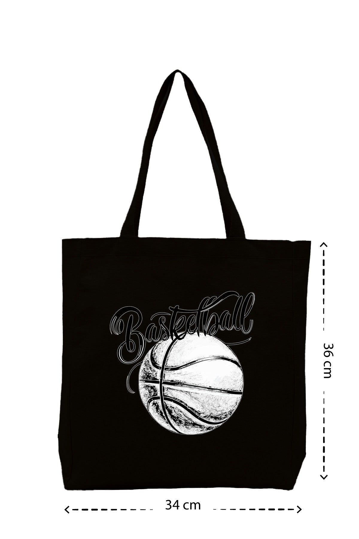 Basketball - Kanvas Çanta - Siyah