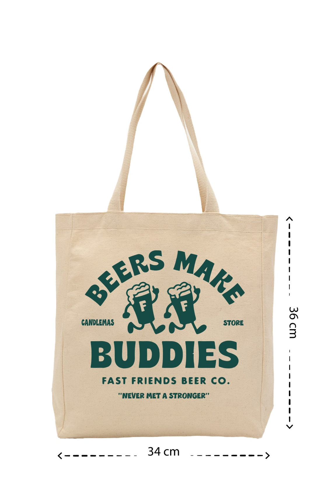 Beer Buddies - Kanvas Çanta - Krem