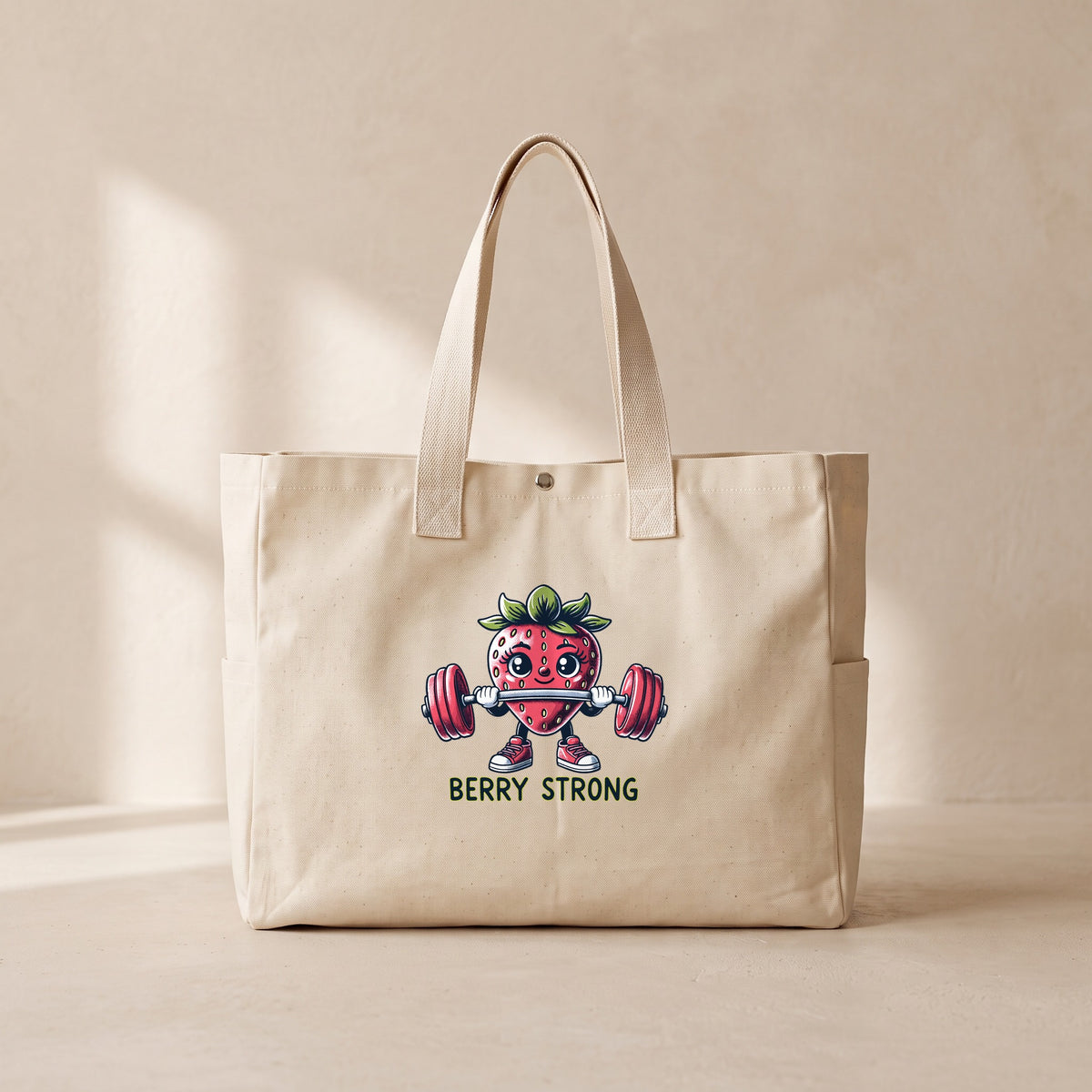 Berry Strong - Çıtçıtlı Tote Bag