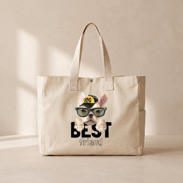 Best Friend - Çıtçıtlı Tote Bag