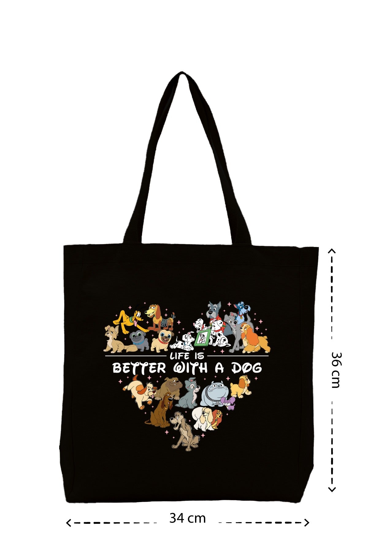 Better With a Dog - Kanvas Çanta - Siyah