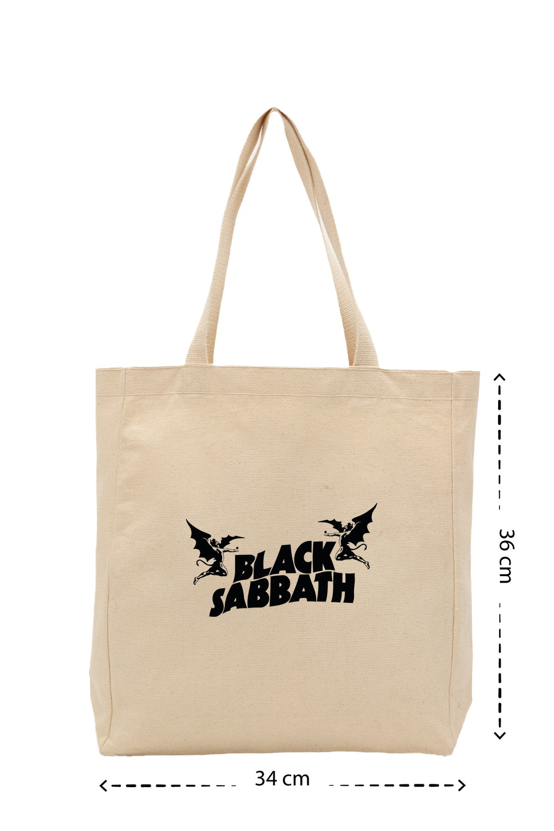 Black Sabbath - Kanvas Çanta - Krem
