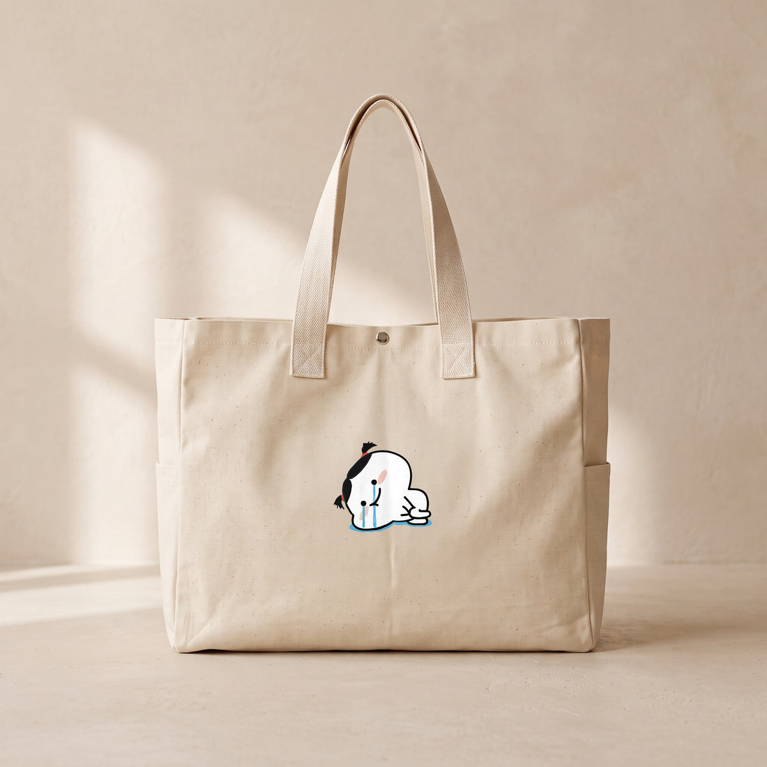 Blobi Cry - Çıtçıtlı Tote Bag