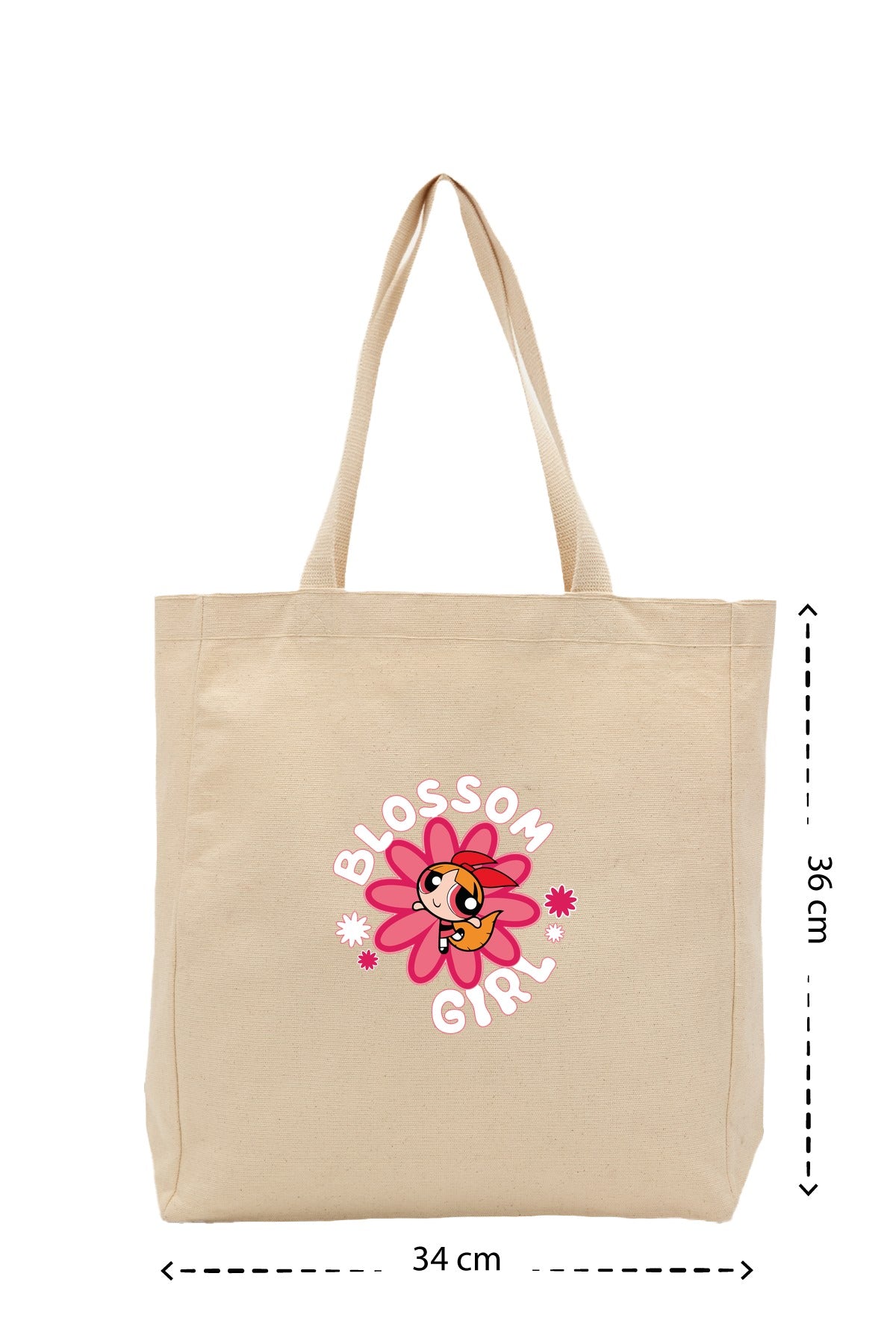 Blossom Girl - Kanvas Çanta - Krem