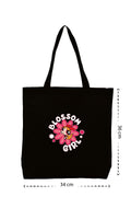 Blossom Girl - Kanvas Çanta - Siyah