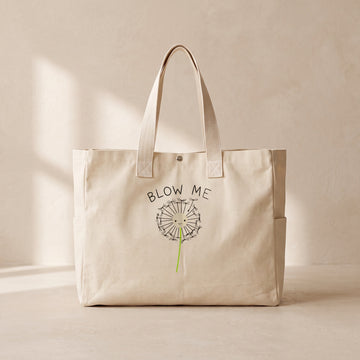 Blow Me - Çıtçıtlı Tote Bag