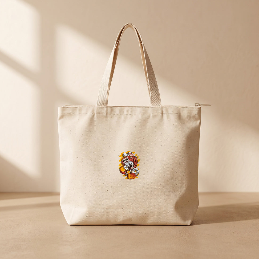 Box Bunny - Fermuarlı Tote Bag
