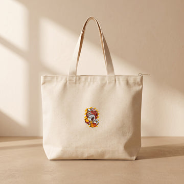 Box Bunny - Fermuarlı Tote Bag