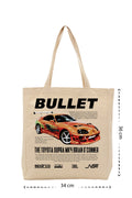 Bullet - Kanvas Çanta - Krem