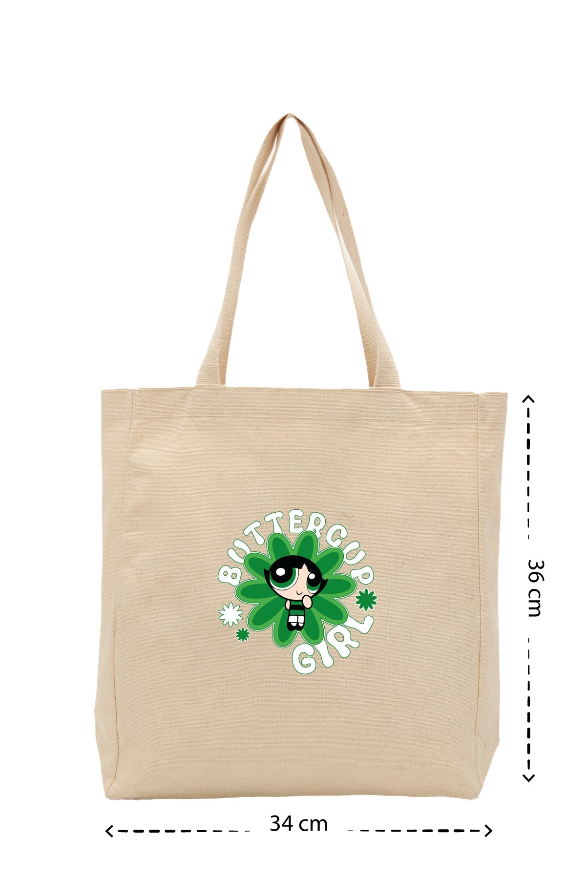 Buttercup Girl - Kanvas Çanta - Krem