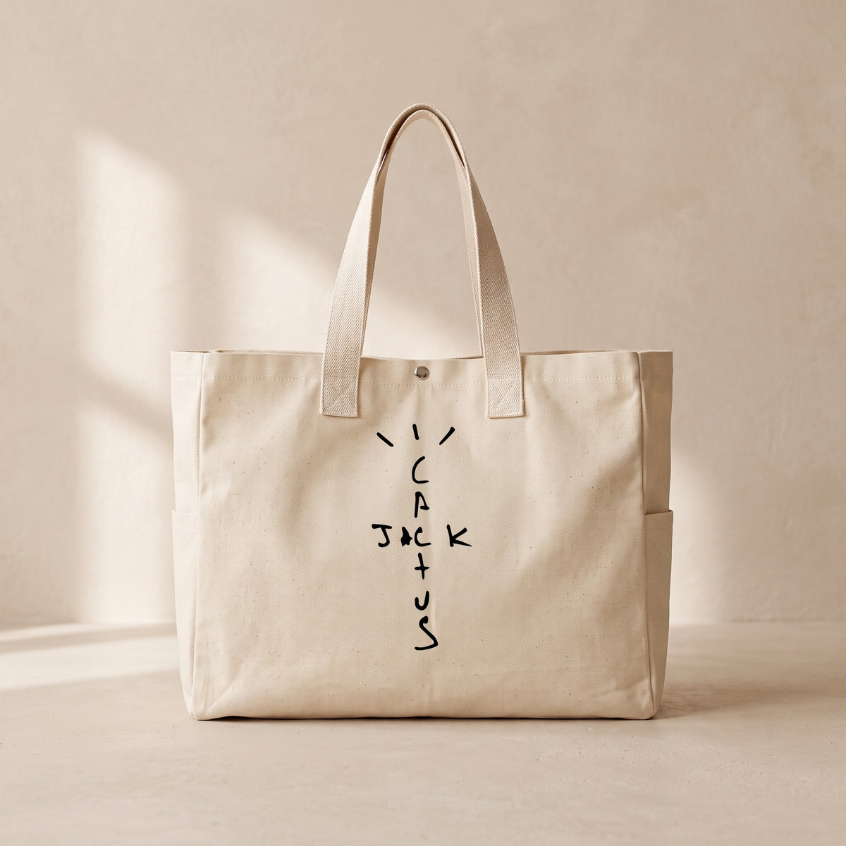 Cactus Jack - Çıtçıtlı Tote Bag