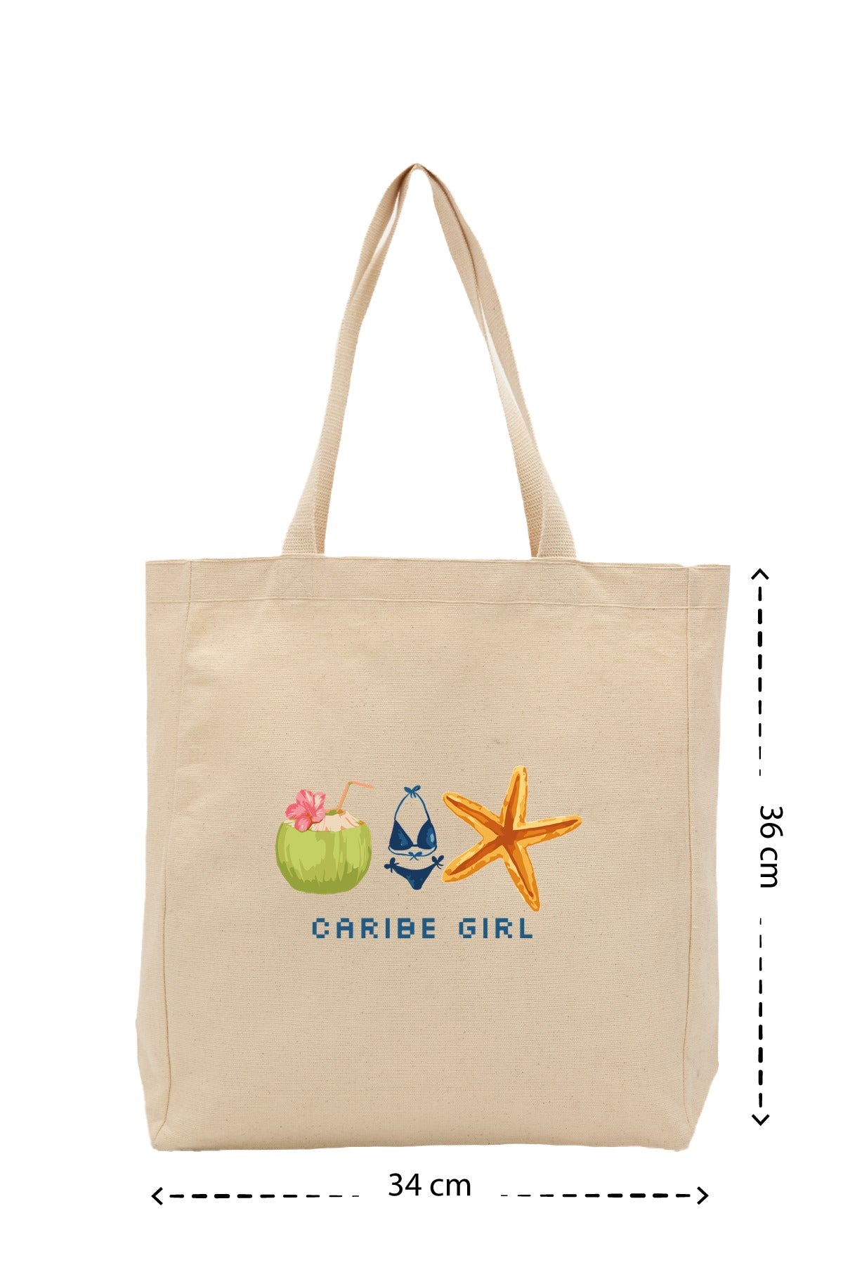 Carbie Girl - Kanvas Çanta - Krem