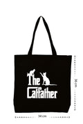 Cat Father - Kanvas Çanta - Siyah