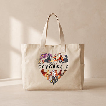 Cataholic - Çıtçıtlı Tote Bag